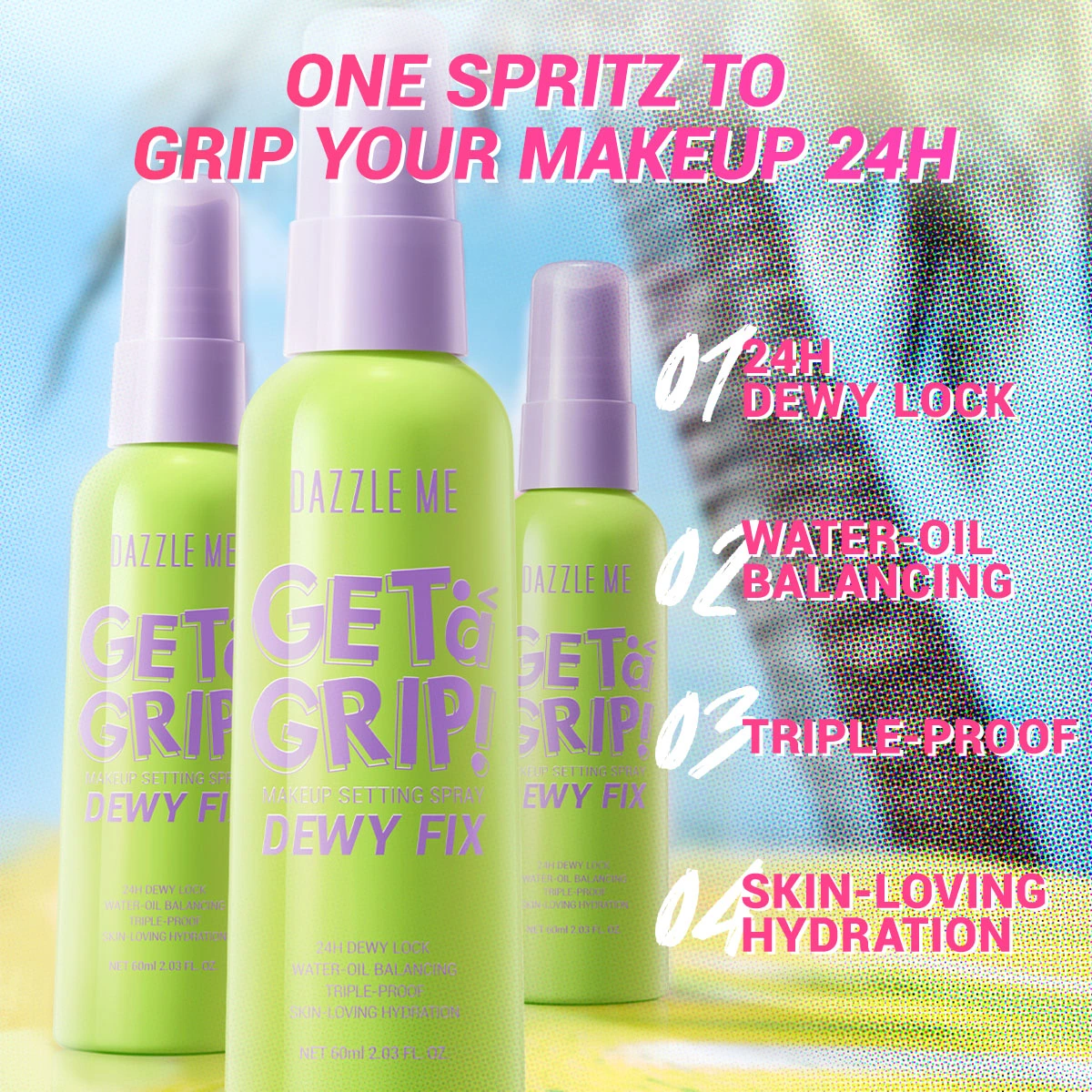 GET A GRIP! MAKEUP SETTING SPRAY-DEWY FIX