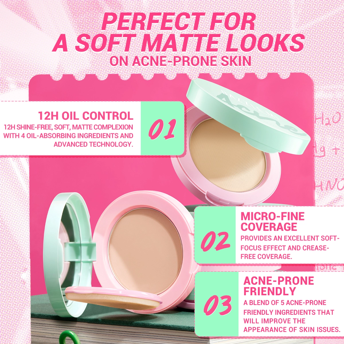 ACNE ARMOR FLAWLESS FLEX COMPACT POWDER