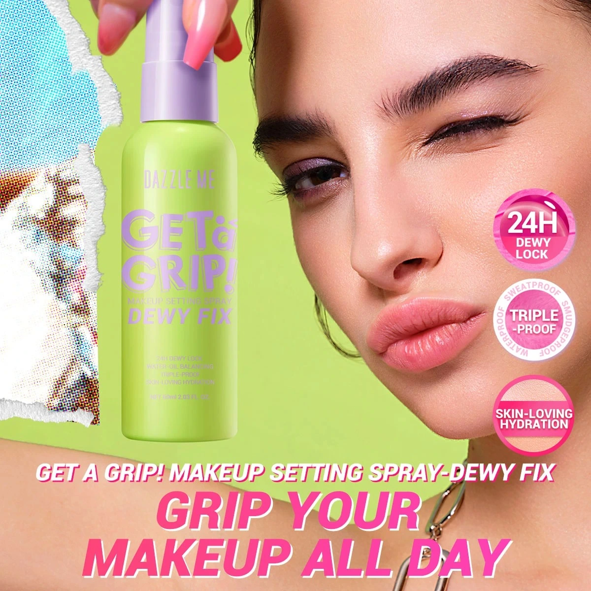 Dewy Fixing Spray: Refreshing Oil Control, Long-Lasting Makeup